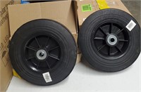 2PCS RUBBER WHEELS FOR TROLLEY SIZE 10 INCH