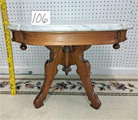 23x18x17 marble top parlor table
