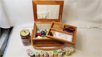 Sewing Lot - Box & Thread