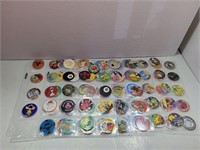 Vintage Collectors Pogs with Metal Slammers