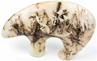 Signed Horsehair Navajo Bear Pottery