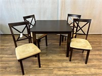 Espresso Finish Table & 4 Chairs