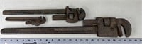 Lot of 1930's Pipe Wrench