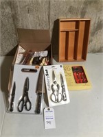 Steak knives, knives, cutlery set, cutlery tray