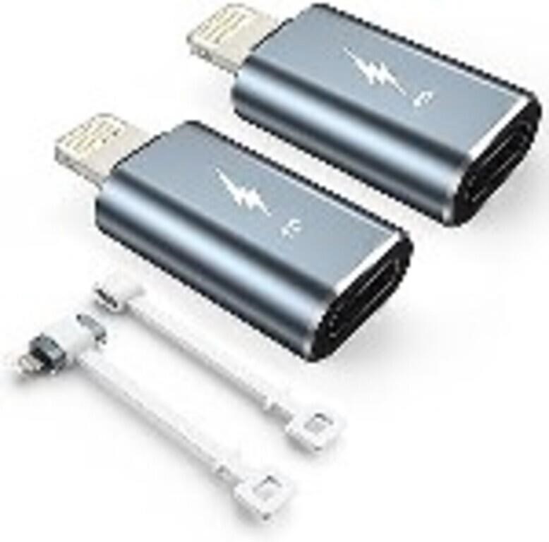 TechMatte (2 Pack) USB C to Lightning Adapter