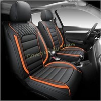 Quiln03 Leather Seat Cover 5 Seat  Black
