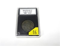 1803 U.S. Draped Bust large cent, VG-8