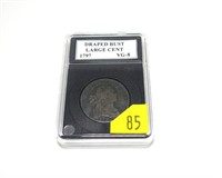 1797 U.S. Draped Bust large cent, VG-8