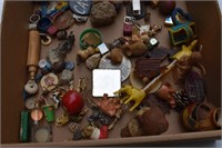 Small figurines, knick knacks and rocks