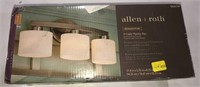 Allen & Roth 3 light vanity bar, as is, not tested