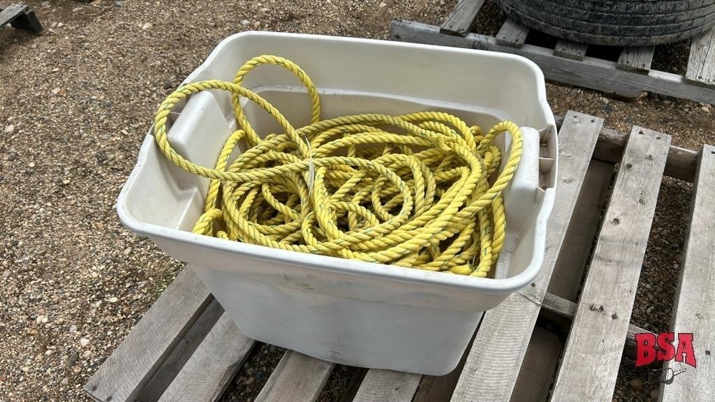 Bucket of 100' 1/2" Nylon Rope