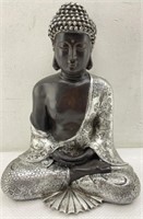Resting Polystone Buddha 12in