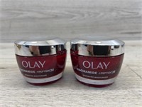 2 containers of Olay hydrating moisturizer