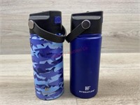 2 Hydraflow steel water bottles
