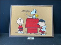 1971 Peanuts framed wall art