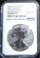 2006-P 20th Anniv. Silver Eagle NGC Reverse Proof