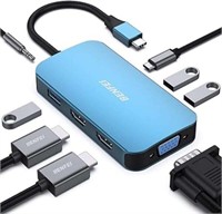 (new) BENFEI 8-in-1 USB-C MST 2 HDMI/1 VGA USB-C