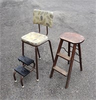 (2) Vintage Step Stools