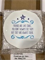 “Friends are like Stars” Mini Pottery Dish