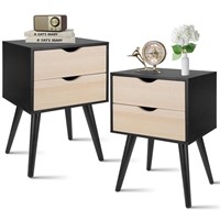 E8521  HSUNNS Nightstands Set of 2, 2-Drawer