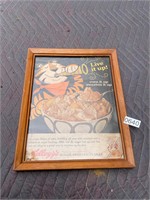 Framed Kelloggs Sugar Frosted Flakes Ad