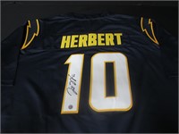 JUSTIN HERBERT SIGNED CHARGERS JERSEY COA