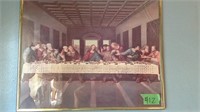 Last supper, glass cracked