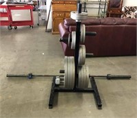 Weight Set with Stand & Dumbbell Bar