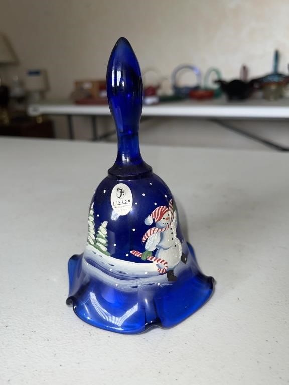 Fenton hand painted bell