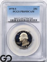 1978-S Washington 25c, PCGS PR69 DCAM Guide: $13