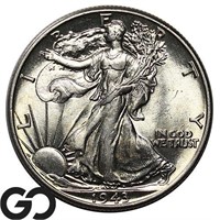 1943 Walking Liberty Half Dollar, Gem BU Blazer!