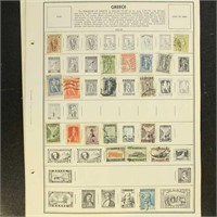 Greece Stamps Mint NH on pages in mounts, fresh