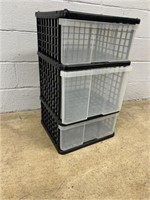 3-drawer Plastic Storage Container