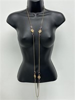 Vintage Sarah Cov. Gold Tone Crystal Necklace