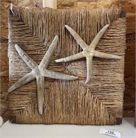 Starfish On Woven Wall Plaque