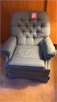 Lazy Boy - rocker/recliner - blue upholstered