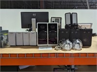 Wire Speaker lot, Sony, Apple, Dell Logitech