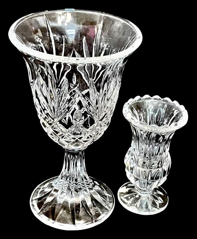 Crystal Vase & Toothpick Holder