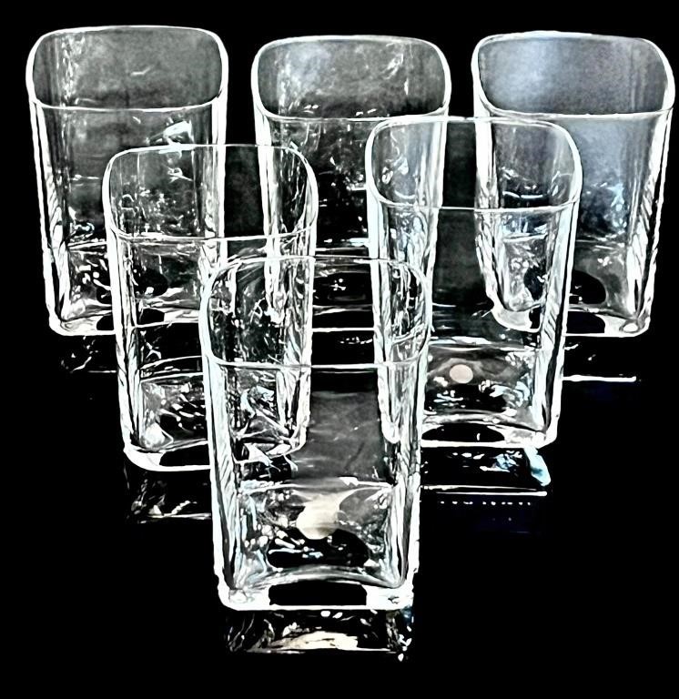 Black Bottom Square Glasses