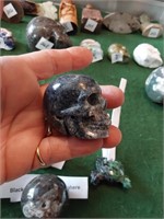 Dumortierite Crystal Skull