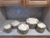 Franciscan Desert Rose Plates & Bowls- 60pcs.