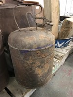 OLD CAN W/ SPOUT, 14"T, RUSTED