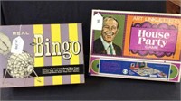 (2) VINTAGE BOARD GAMES; BINGO, ART LINKLETTER'S