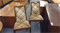 MID CENTURY HIGH BACK DINING CHAIRS (4X)