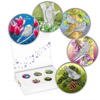 2017 $10 Birds Among Nature's Colours - 5 Coin Pur