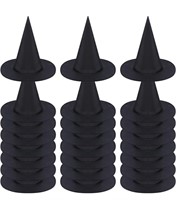 40 PCS Halloween Black Witch Hats Halloween