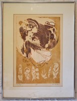 Sheila Bonser Signed The Song Block Print