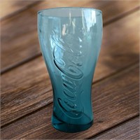 Coca Cola Blue Glass Tumbler