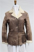 Brown Sheep Skin jacket size medium Retail $550.00