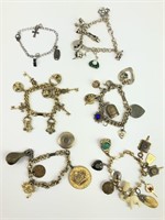 Vintage Charm Bracelet Lot